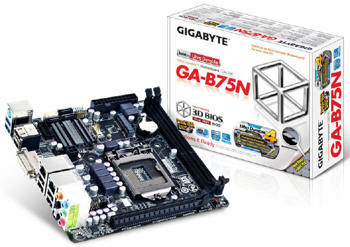 Gigabyte GA-B75N Mini-ITX dla procesorw LGA1155