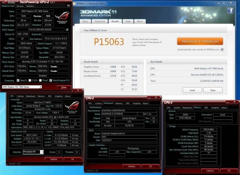 Ekstremalnie wykrcony Radeon HD7970 - 1.7 GHz dla rdzenia graficznego