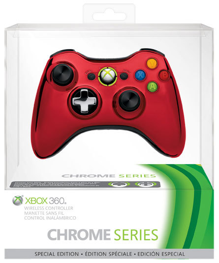 Chromowany pad do Xbox 360 od Microsoftu
