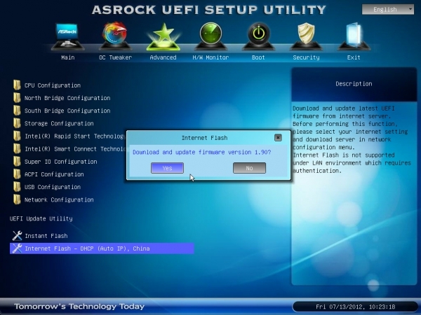 AsRock umoliwi aktualizacj biosu przez internet