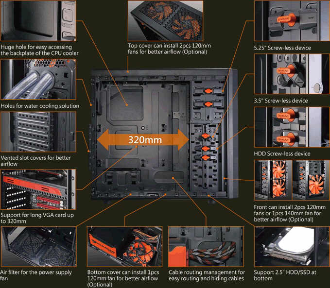 COUGAR Solution - obudowa klasy Mid-Tower