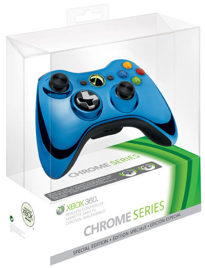 Chromowany pad do Xbox 360 od Microsoftu