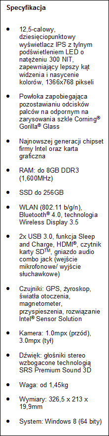 Toshiba Satellite U920t – konwertowalny Ultrabook