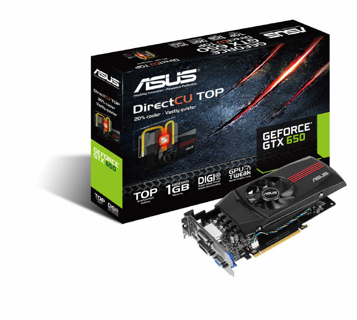 Asus GeForce GTX 660 DirectCU II TOP  i GTX 650 DirectCU TOP 