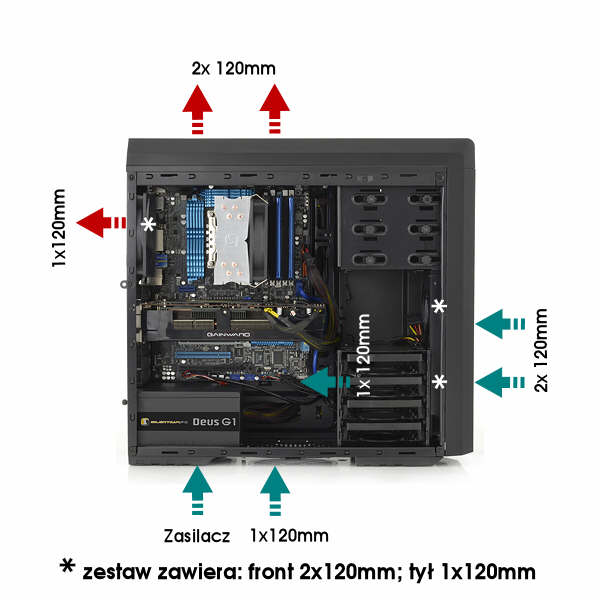 SilentiumPC Gladius M40 Pure Black 