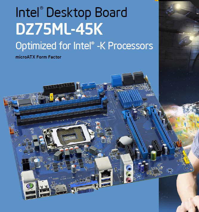 Intel DZ75ML-45K - pytka z Lucid Virtu MVP