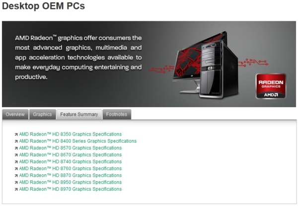 AMD Radeon HD 8000 OEM - czyli rebrandowania cig dalszy 