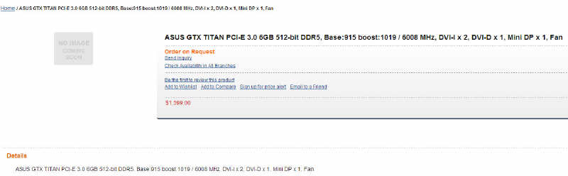 GeForce Titan - kolejne wieci...