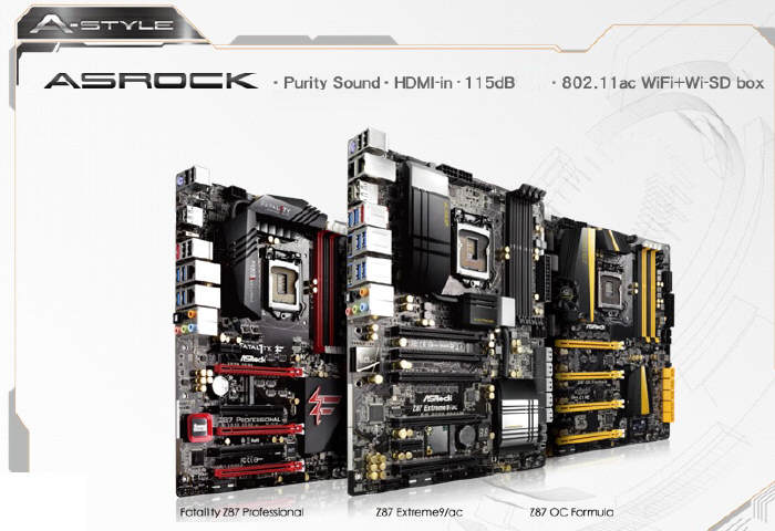 ASRock - Caa gama pyt gwnych z chipsetem Z87