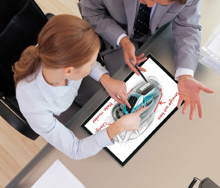 Nowy monitor dotykowy Sharp – 20 cali i ledzenie 10 dotykw