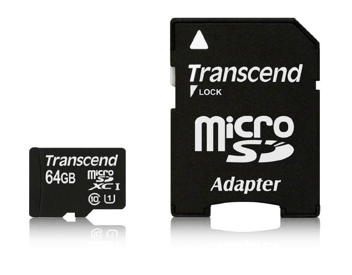TRANSCEND - 64GB w nowej karcie microSDXC