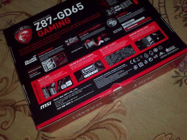 MSI Z87-GD65 Gaming Motherboard - pierwsze zdjcia