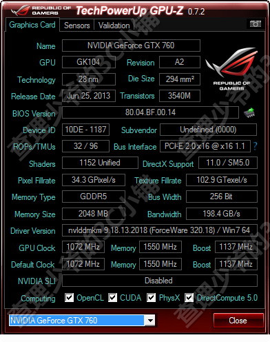 Palit GTX 760 przetestowany 