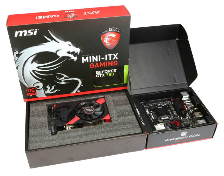 MSI - Mini-ITX Z87 i GeForce GTX 760 ITX