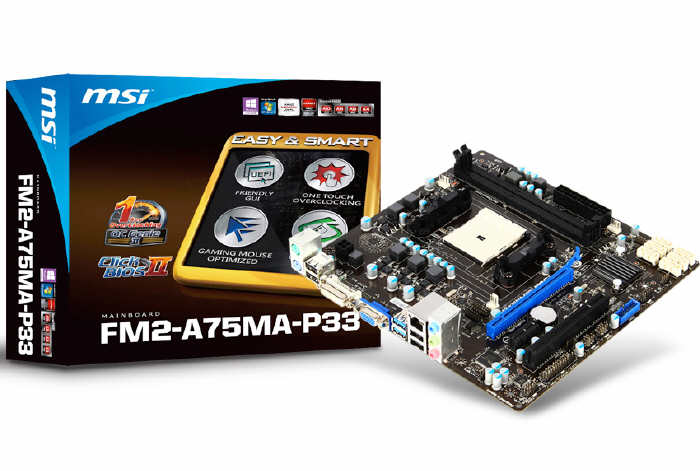 MSI FM2-A75MA-P33 - kolejna pyta z podstawk FM2