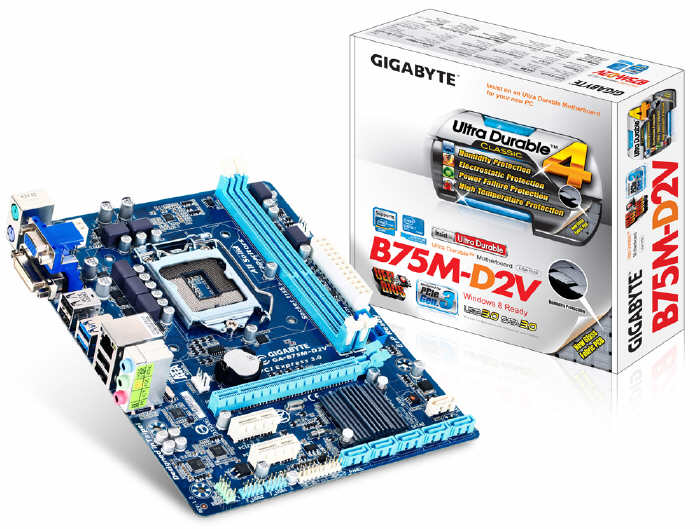 GIGABYTE GA-B75M-D2V - pyta gwna na chipsecie B75