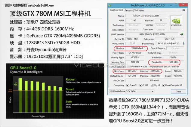 NVIDIA GeForce GTX 780M nadchodzi z ukadem GK104