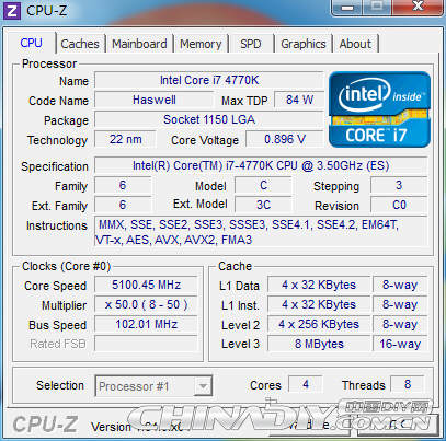 Intel Core i7 4770K - 5GHz przy napiciu 0.9V ??