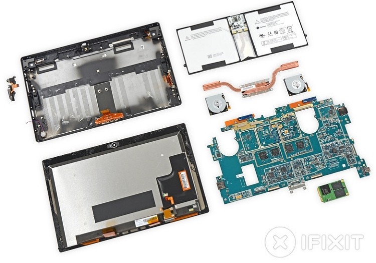 Microsoft Surface 2 Pro w tecie iFixit