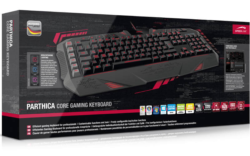 SpeedLink PARTHICA Core - kolejna klawiatura dla graczy
