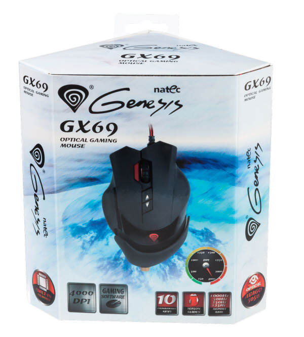 Natec Genesis GX69 - mysz z regulacj 