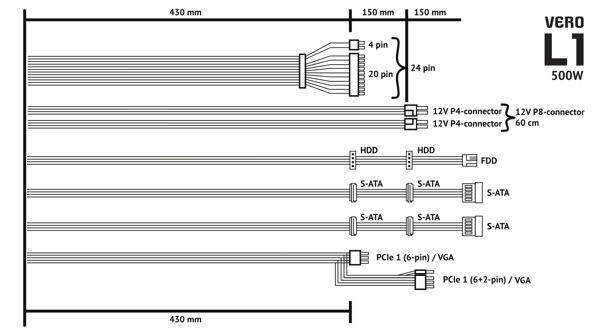 SilentiumPC VERO L1 500W
