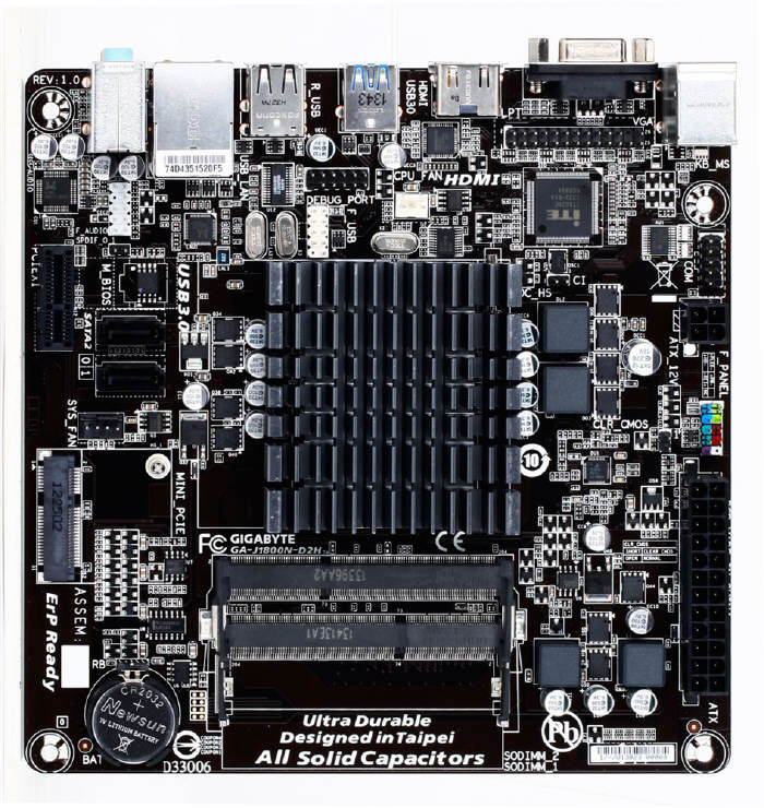 Gigabyte GA-J1800N-D2H - nowa pyta mini-ITX