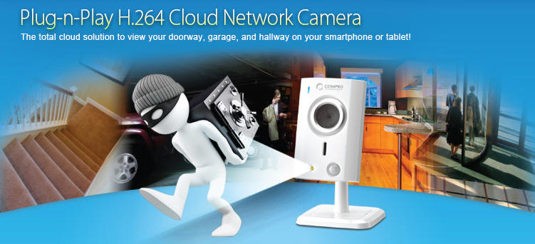 COMPRO - sieciowa kamera TN50W z usug C4Home Cloud