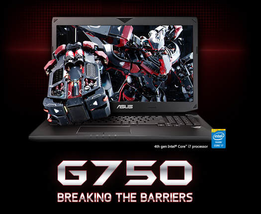 Notebooki ASUS ROG G750JZ, JM i JS – nowa generacja gamingu