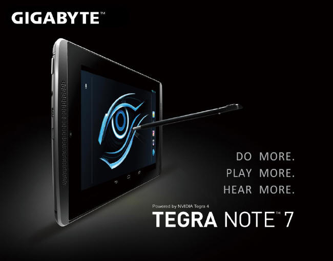 GIGABYTE TEGRA NOTE 7