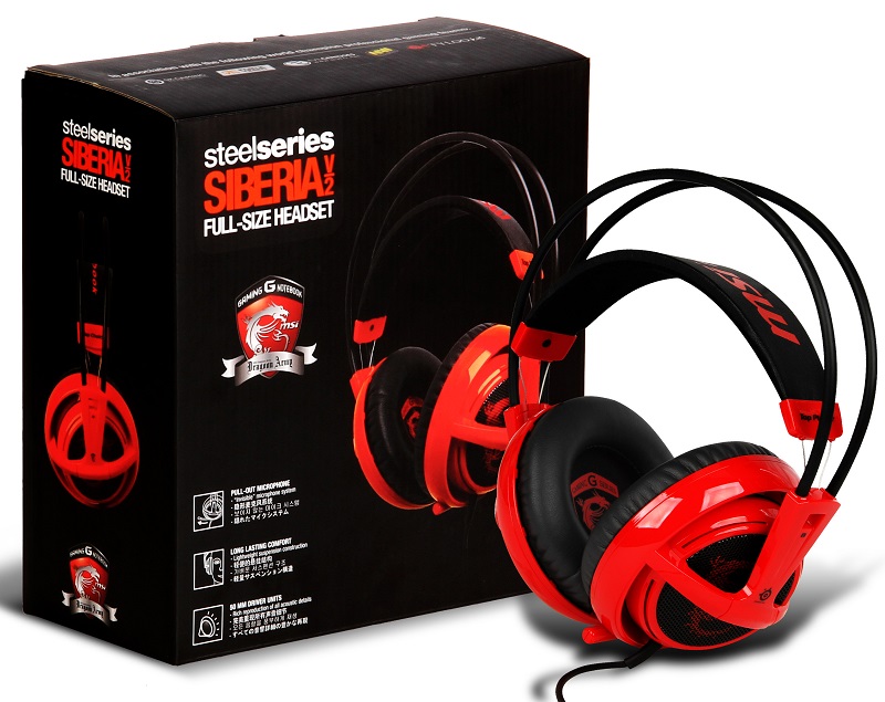 SteelSeries Siberia V2 w wersji MSI Gaming