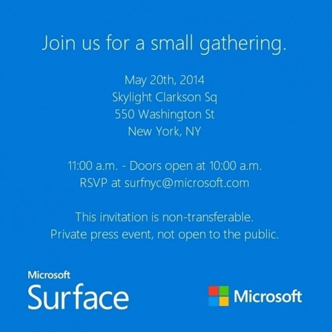 Microsoft zaprasza na premier Surface Mini