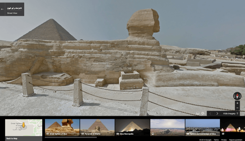 Google stofografowao kompleks piramid w Gizie