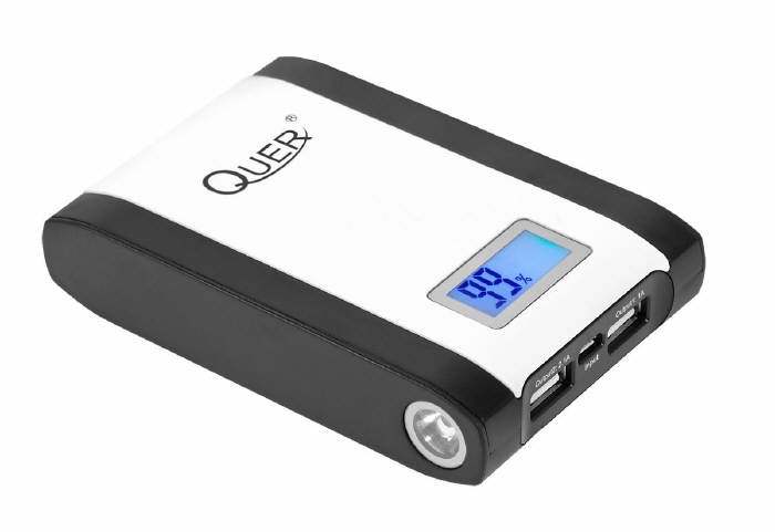 QUER KOM0546.1 - power bank o pojemności 10400 mAh