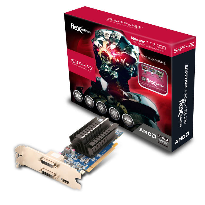 SAPPHIRE R5 230 - obsuga wielu ekranw w niskiej cenie