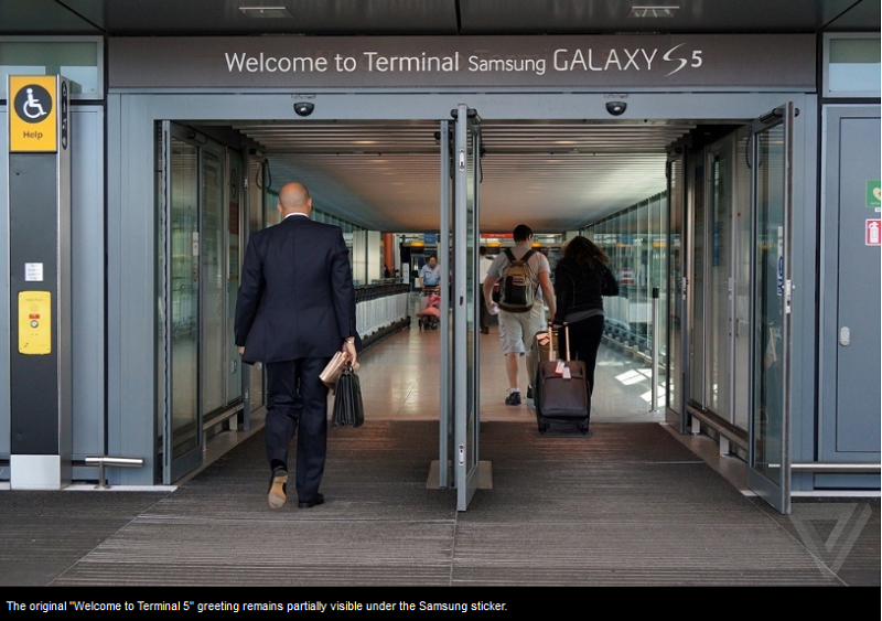 Airport Heatrow w barwach Samsunga Galaxy S5