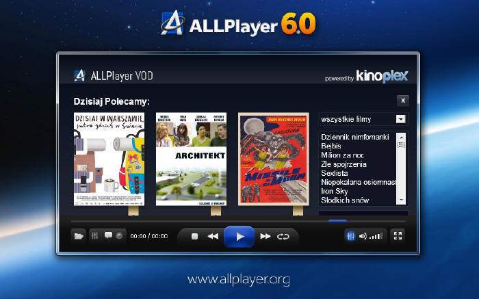 ALLPlayer 6.0 z wbudowanymi kodekami i odtwarzaniem torrentów