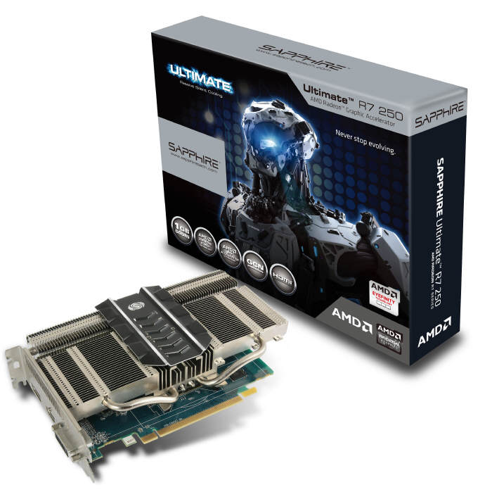 SAPPHIRE R7 250 Ultimate - bezgona karta z nowej serii R