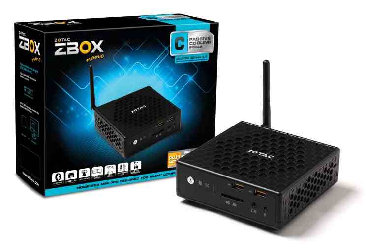 ZOTAC ZBOX nano serii C z pasywnym chodzeniem