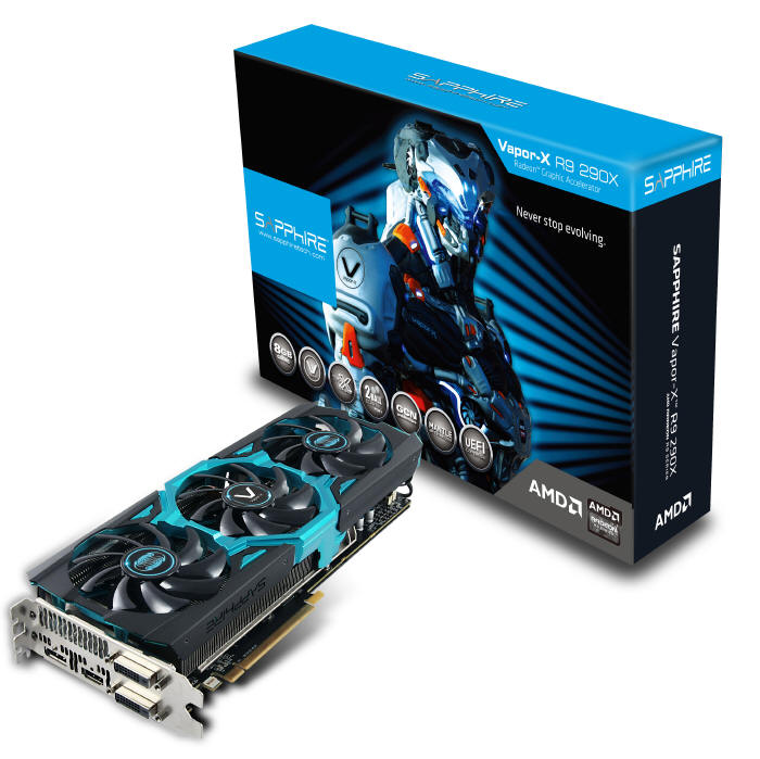 SAPPHIRE R9 290X Vapor-X 8GB - Podwójna pamięć...