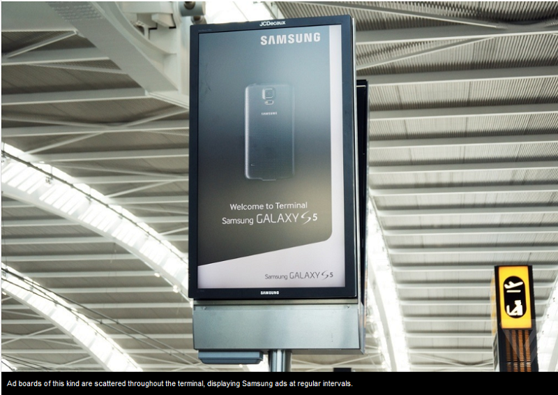 Airport Heatrow w barwach Samsunga Galaxy S5