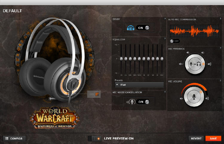 SteelSeries - suchawki  Siberia Elite World of Warcraft