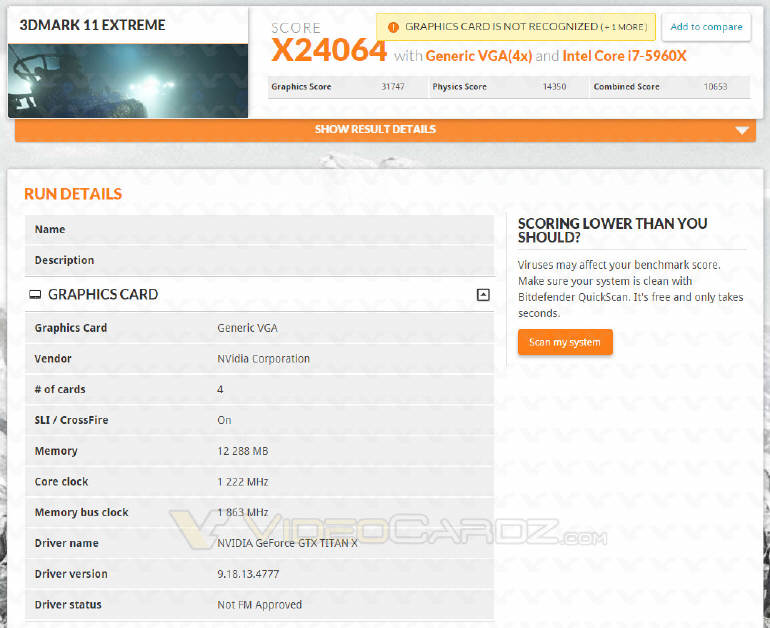 Pierwszy benchmark karty GTX TITAN-X ???