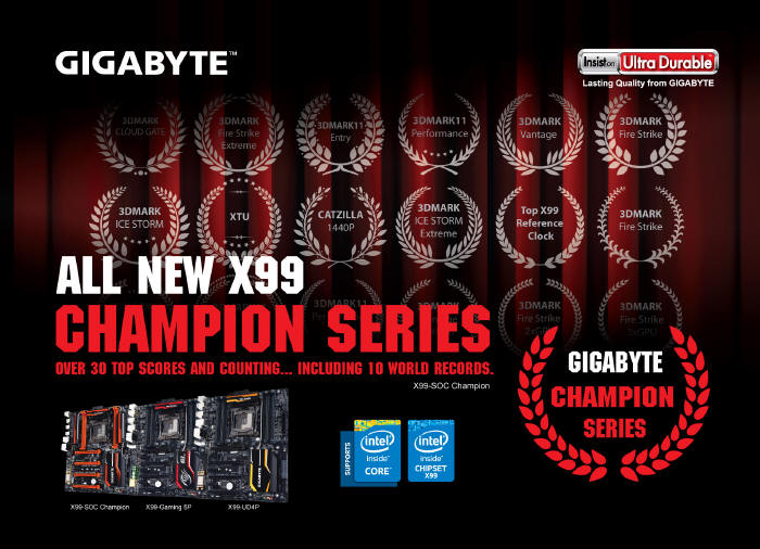 GIGABYTE przedstawia nową serię płyt głównych X99 Champion