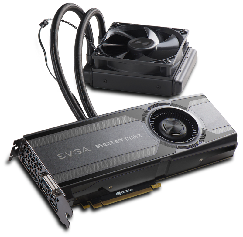 EVGA GeForce GTX TITAN X HYBRID - chodzenie wodne