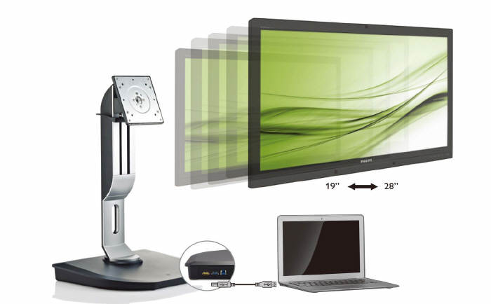 PHILIPS - uniwersalna podstawa dokująca USB do monitorów