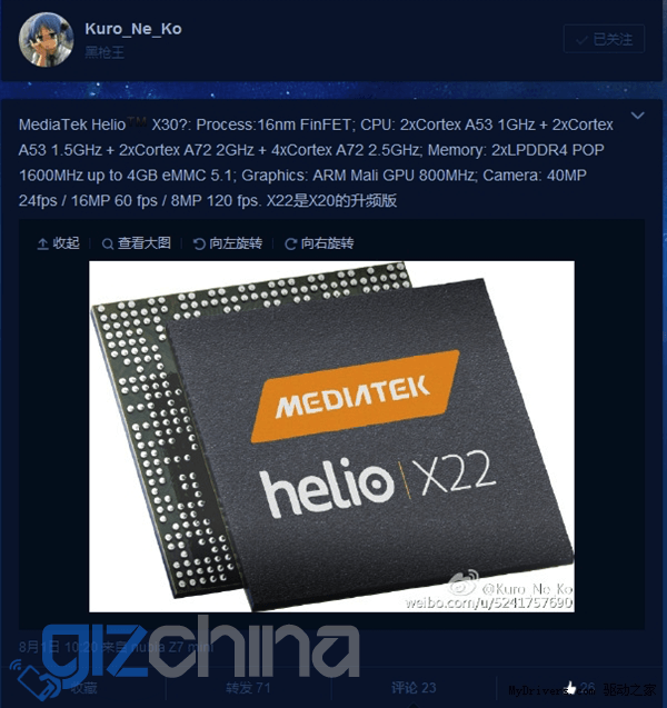 MediaTek Helio X30 - nowy topowy SoC