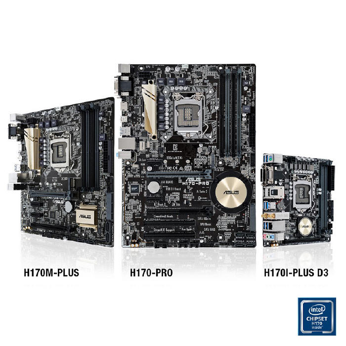 ASUS - pyty gwne z serii H170, B150, H110 oraz Q170