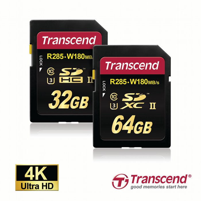 TRANSCEND: szybkie karty pamięci do nagrywania w 4K