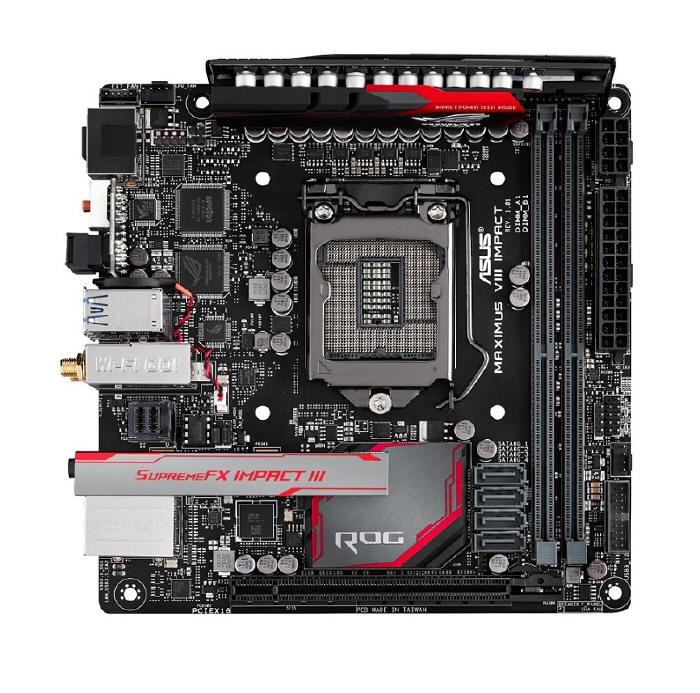 ASUS Maximus VIII Impact Niewielka płyta Republic of Gamers